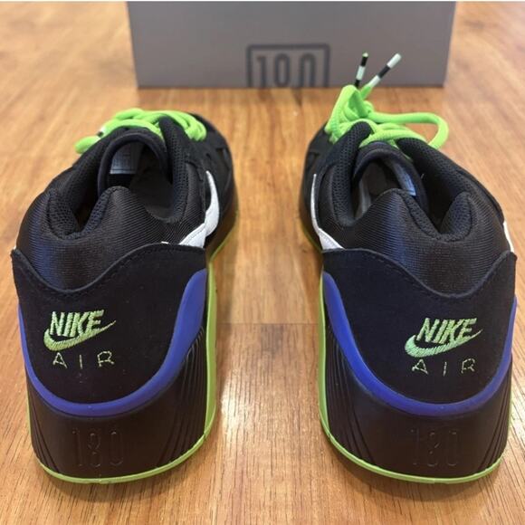 Nike Air Max 180 QS Black/White-Action Green Joker Shoes FZ3058-001 men’s 12 - Picture 4 of 4